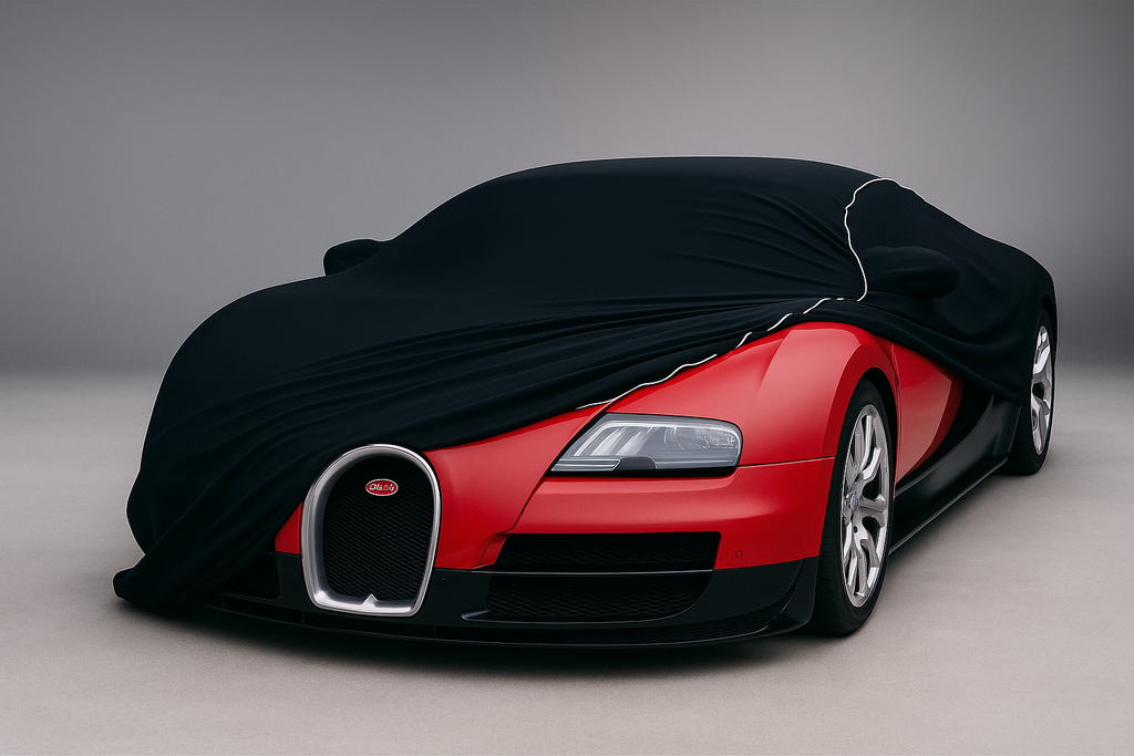 Ganzgarage Indoor Stretch Cover Carcover für Bugatti Veyron Schwarz