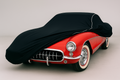 Ganzgarage Indoor Stretch Cover Carcover für Chevrolet Corvette C1 Schwarz