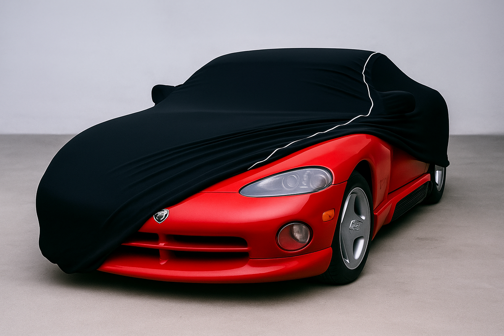 Ganzgarage Indoor Stretch Cover Carcover für Dodge Viper Schwarz.