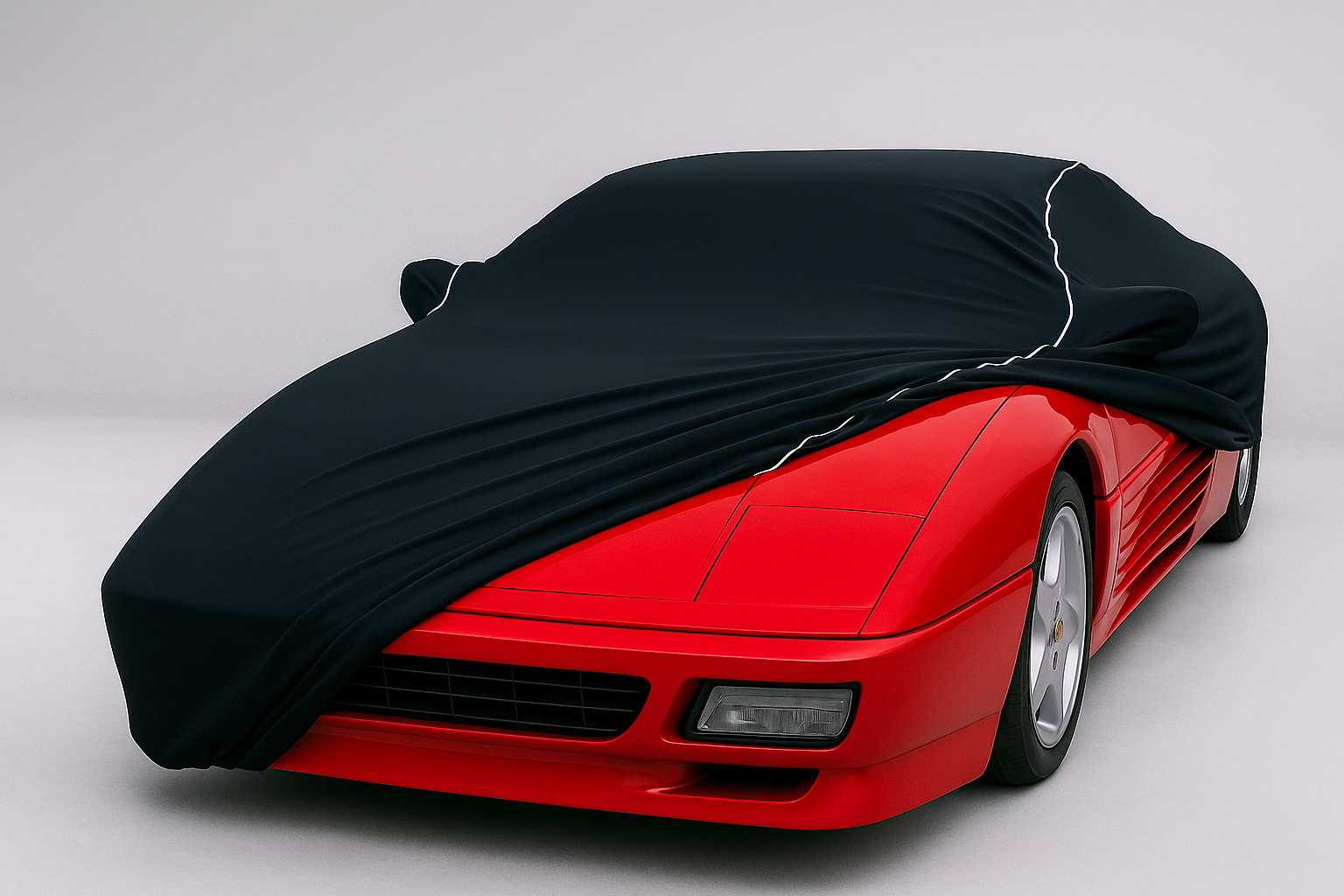 Ganzgarage Indoor Stretch Cover Carcover für Ferrari 280 GTO Schwarz.