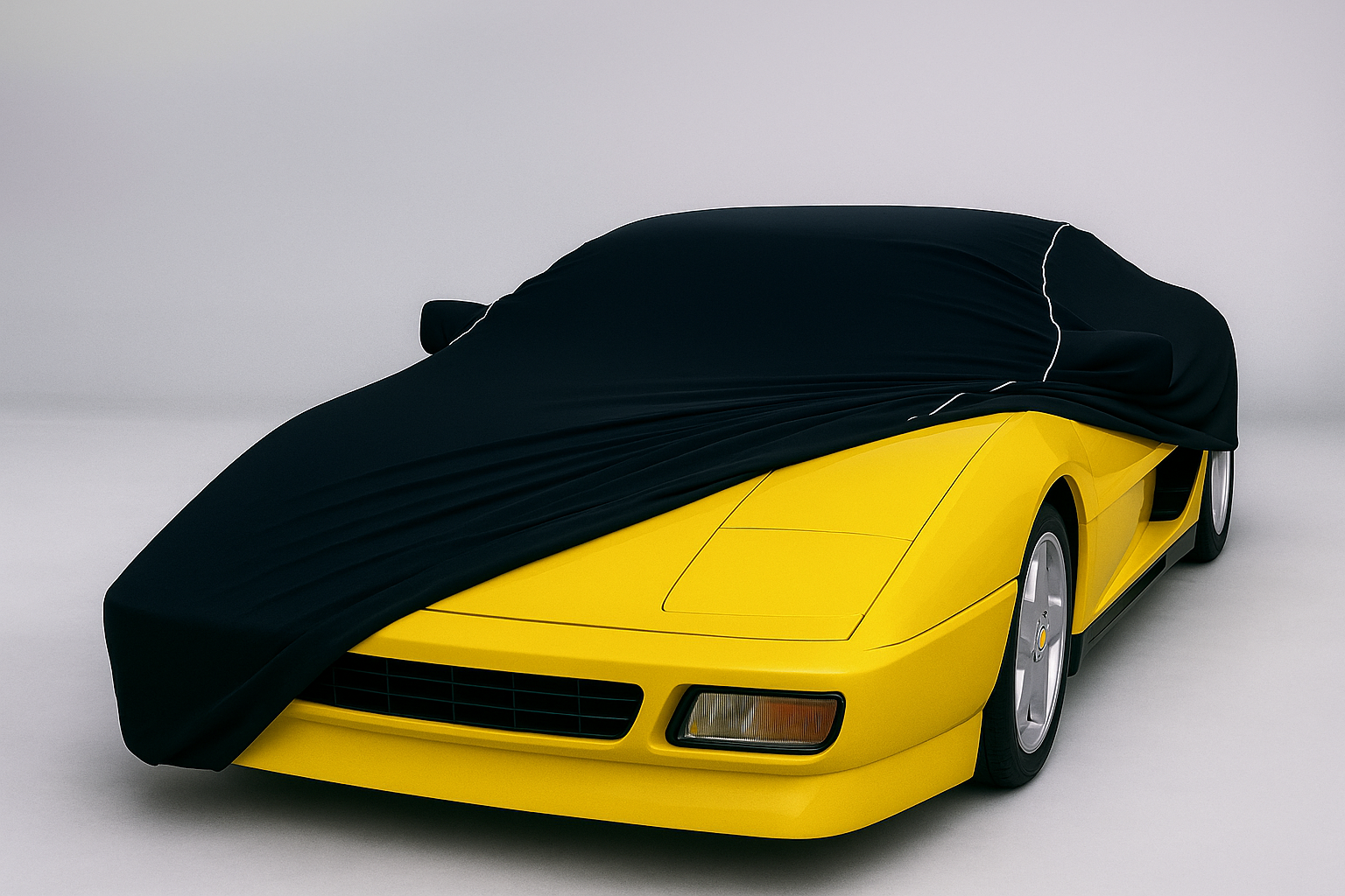 Ganzgarage Indoor Stretch Cover Carcover für Ferrari 330 GT Schwarz