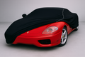 Ganzgarage Indoor Stretch Cover Carcover für Ferrari 360 Schwarz
