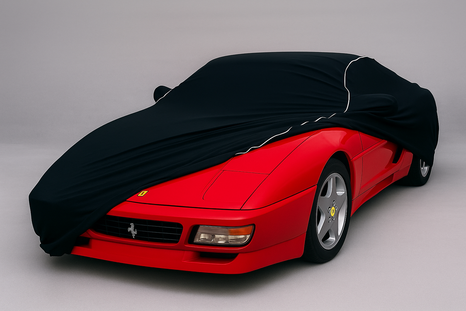 Ganzgarage Indoor Stretch Cover Carcover für Ferrari 928 GTB GTS Schwarz
