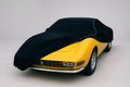 Ganzgarage Indoor Stretch Cover Carcover für Fiat Dino Spider Schwarz