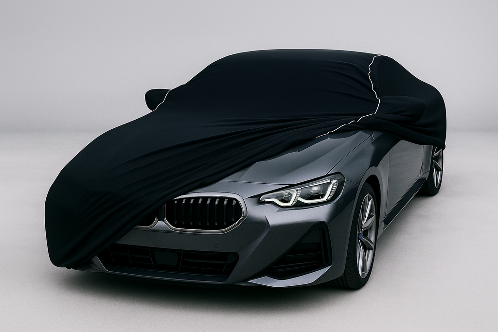 Ganzgarage Indoor Stretch Cover Carcover für für Bmw 2er G42 Schwarz.