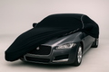 Ganzgarage Indoor Stretch Cover Carcover für Jaguar XF Schwarz.