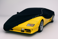 Ganzgarage Indoor Stretch Cover Carcover für Lamborghini Countach Schwarz