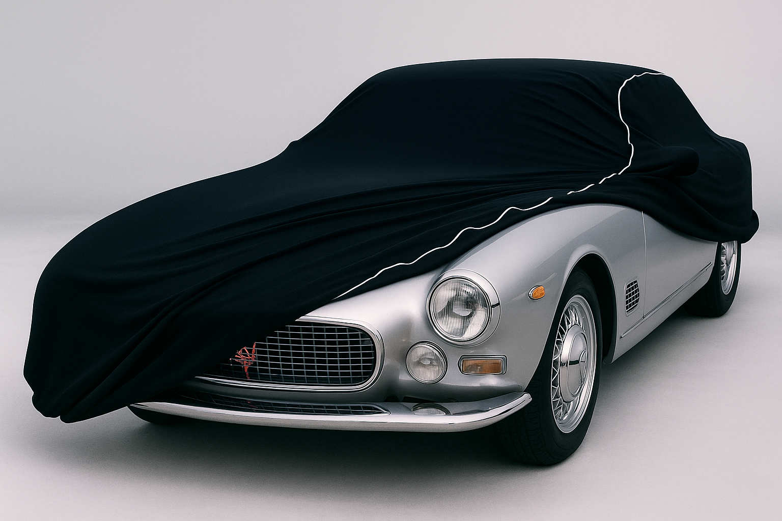 Ganzgarage Indoor Stretch Cover Carcover für Maserati 3500 Gti Schwarz