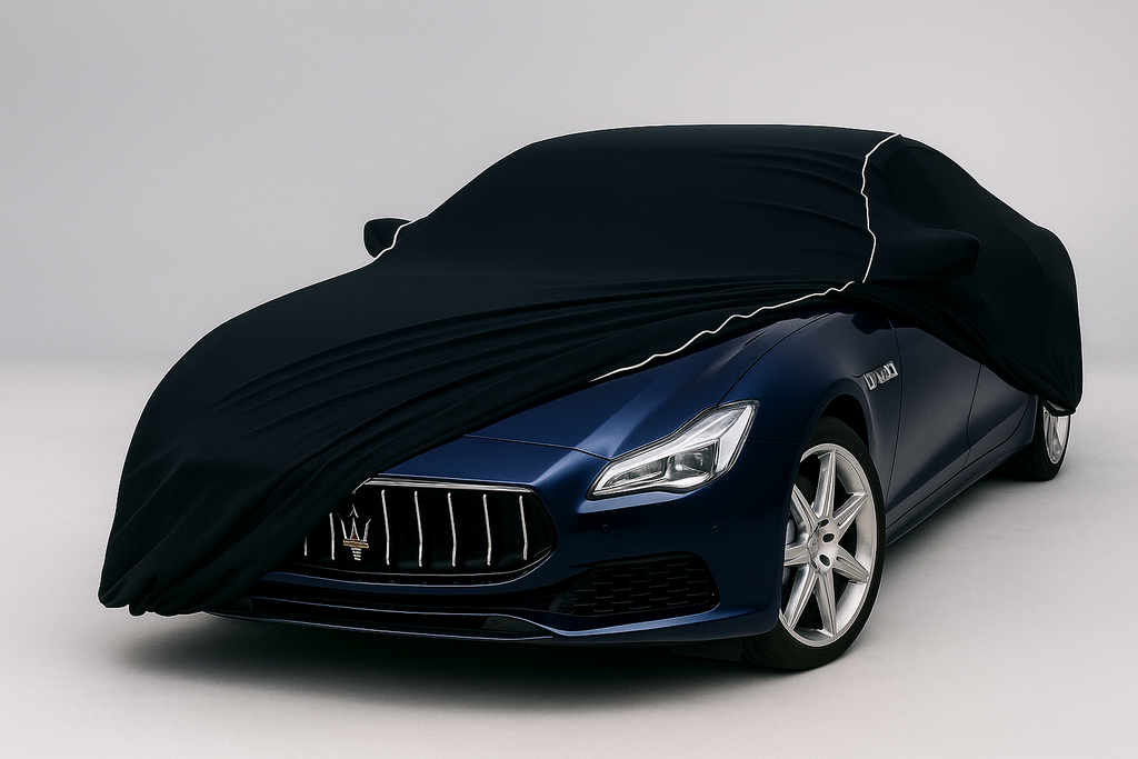 Ganzgarage Indoor Stretch Cover Carcover für Maserati Quattroporte VI Schwarz