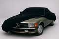 Ganzgarage Indoor Stretch Cover Carcover für Mercedes Benz SLC 107 Schwarz