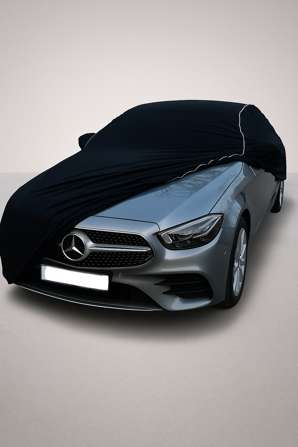 Ganzgarage Indoor Stretch Cover Carcover für Mercedes CLA ab 2019 Schwarz