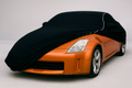 Ganzgarage Indoor Stretch Cover Carcover für Nissan 350Z Schwarz