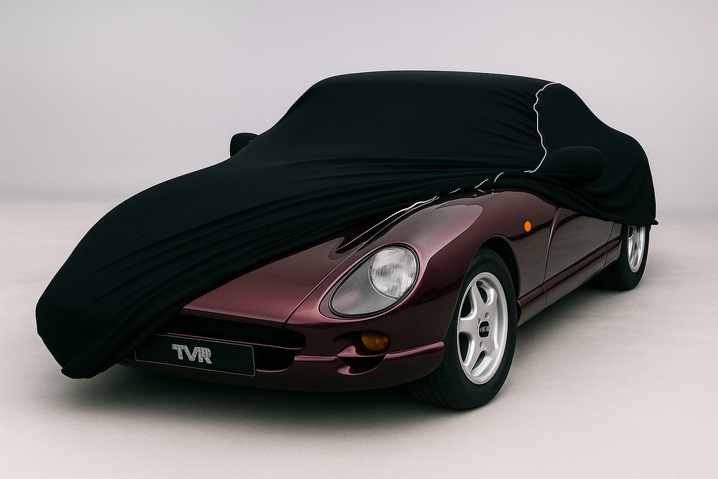 Ganzgarage Indoor Stretch Cover Carcover für TVR Chimaera Schwarz