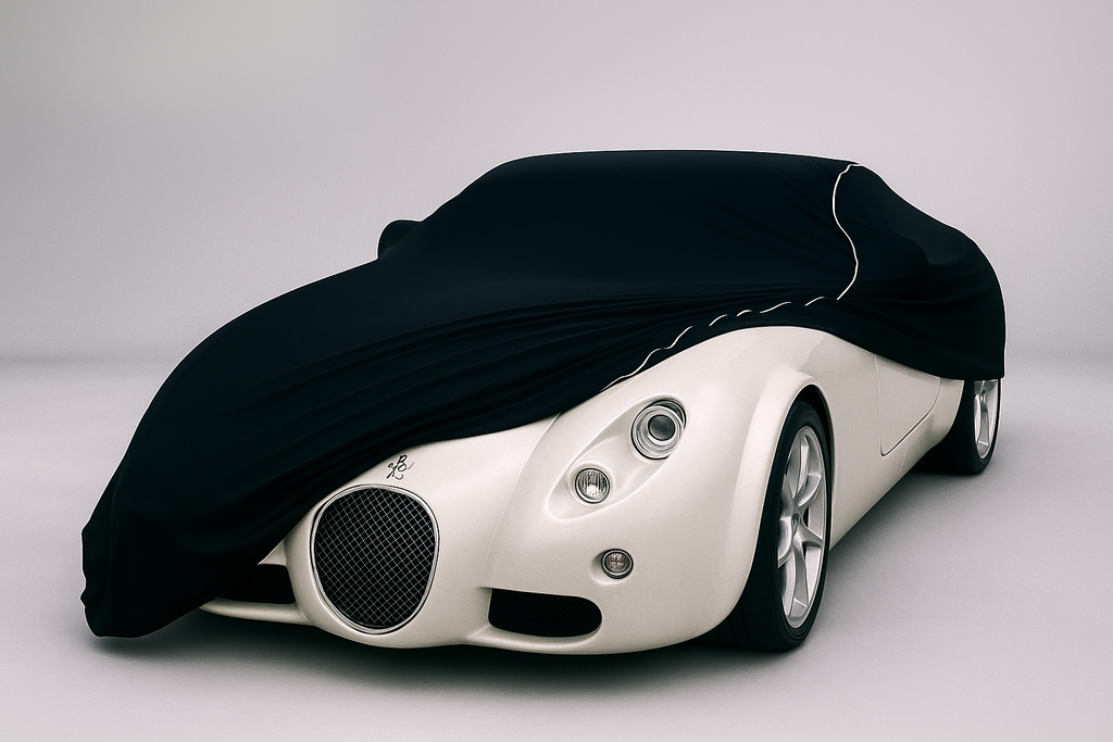 Ganzgarage Indoor Stretch Cover Carcover für Wiesmann MF3 MF4 MF5 Schwarz