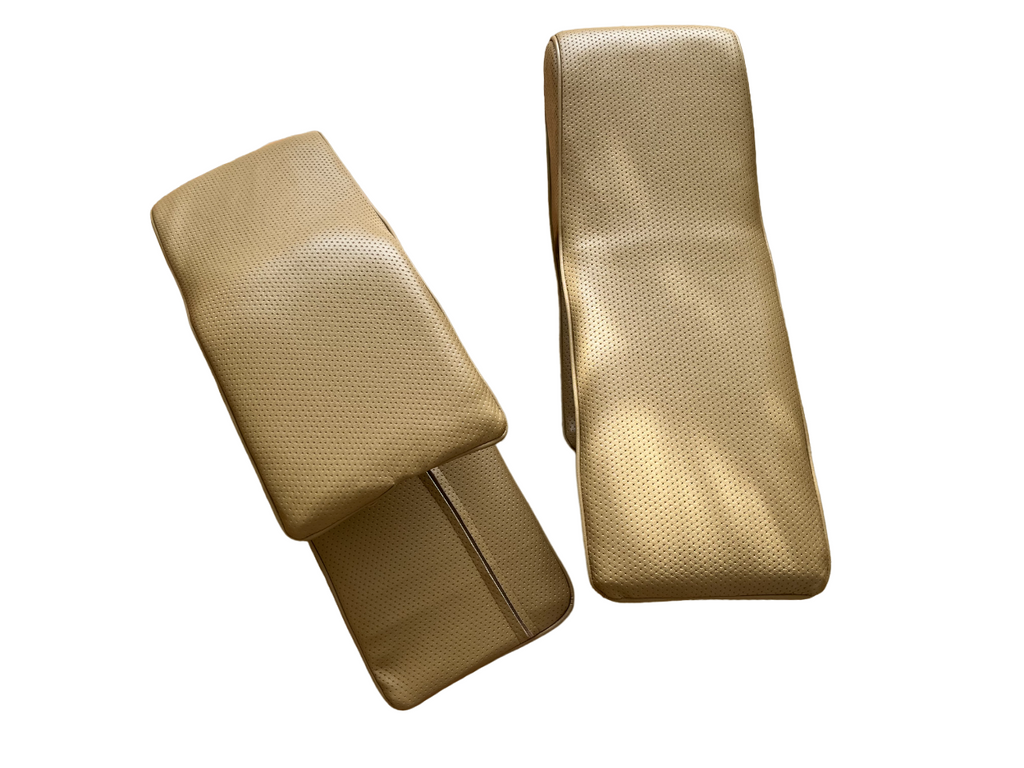 Nackenkissen Kopfstütze Nachrüstkopfstützen links & rechts für Oldtimer beige