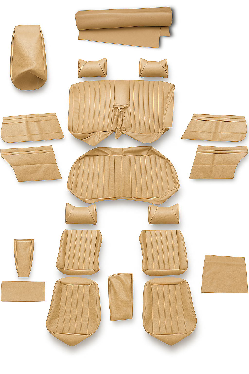 Sitzbezüge Bezüge für Mercedes Benz W114 W115 /8 Coupe Beige
