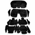 Sportsitze Sitzbezüge Bezüge für BMW 5er- Reihe E34 Schwarz.