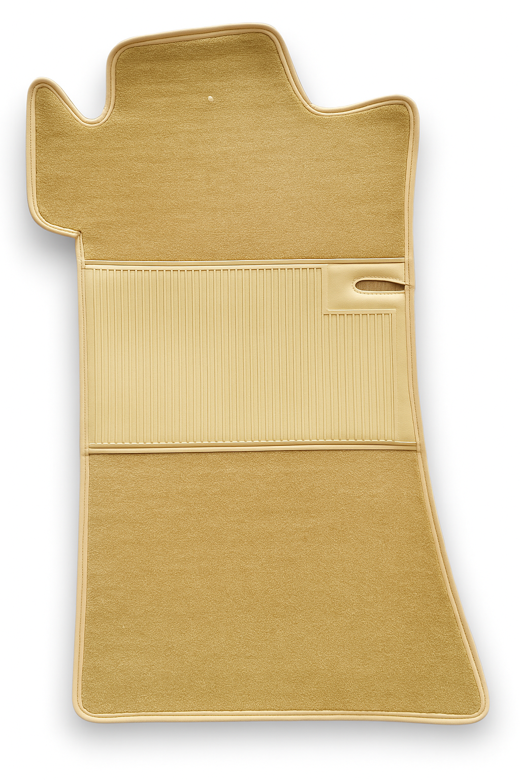 Teppichsatz Teppich für Mercedes W111 Coupe Gummi Absatzschoner Beige.