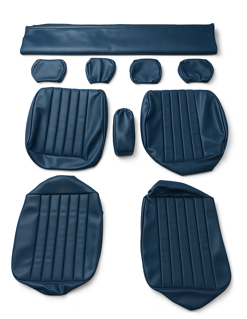 Sitzbezüge Bezüge für die Vordersitze für Mercedes Benz SL R107 Blau bis 1984.
