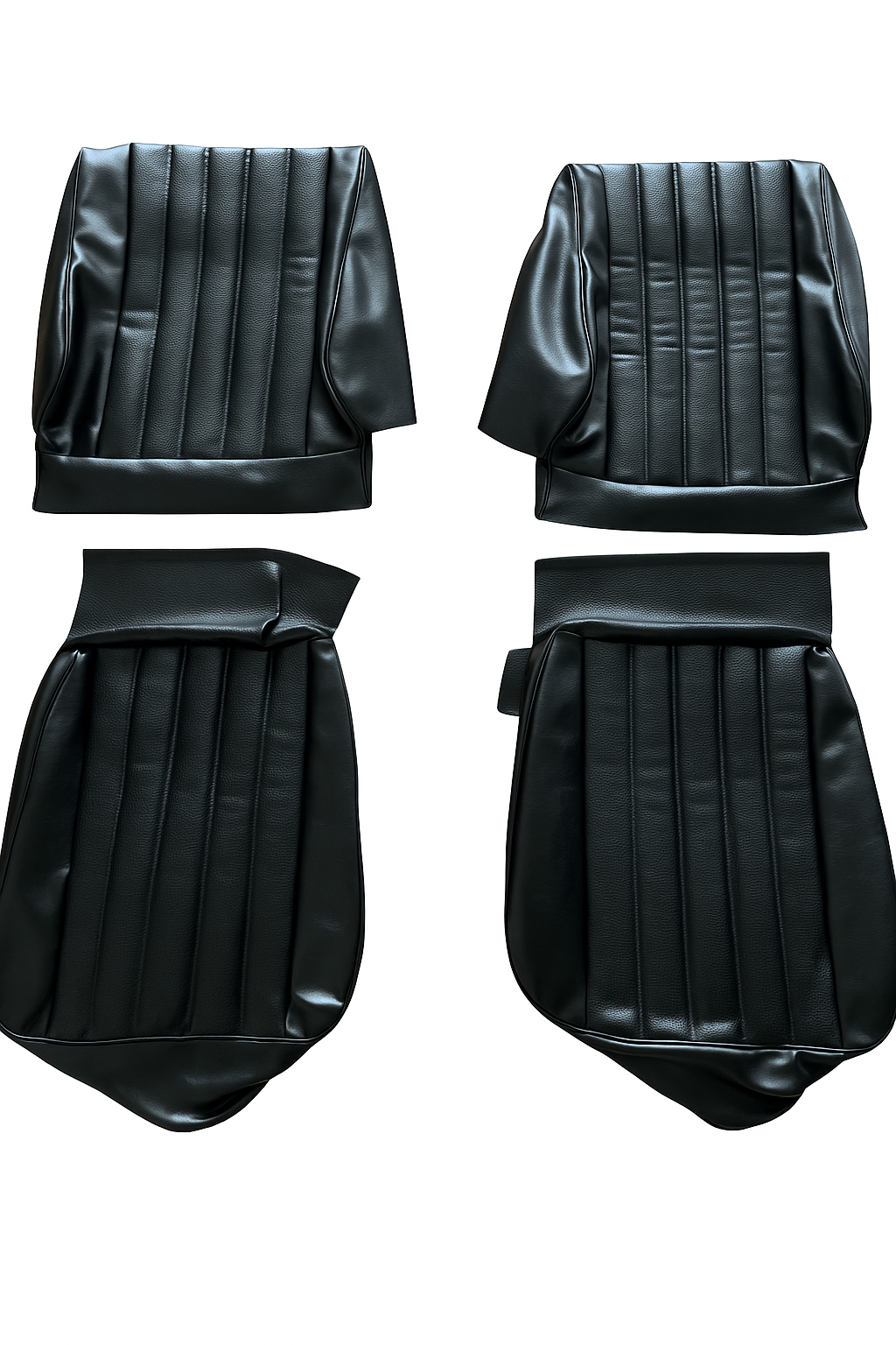 Sitzbezüge Bezüge für Mercedes Benz W123 Coupé 1/2. Serie bis 08. 1982 Schwarz