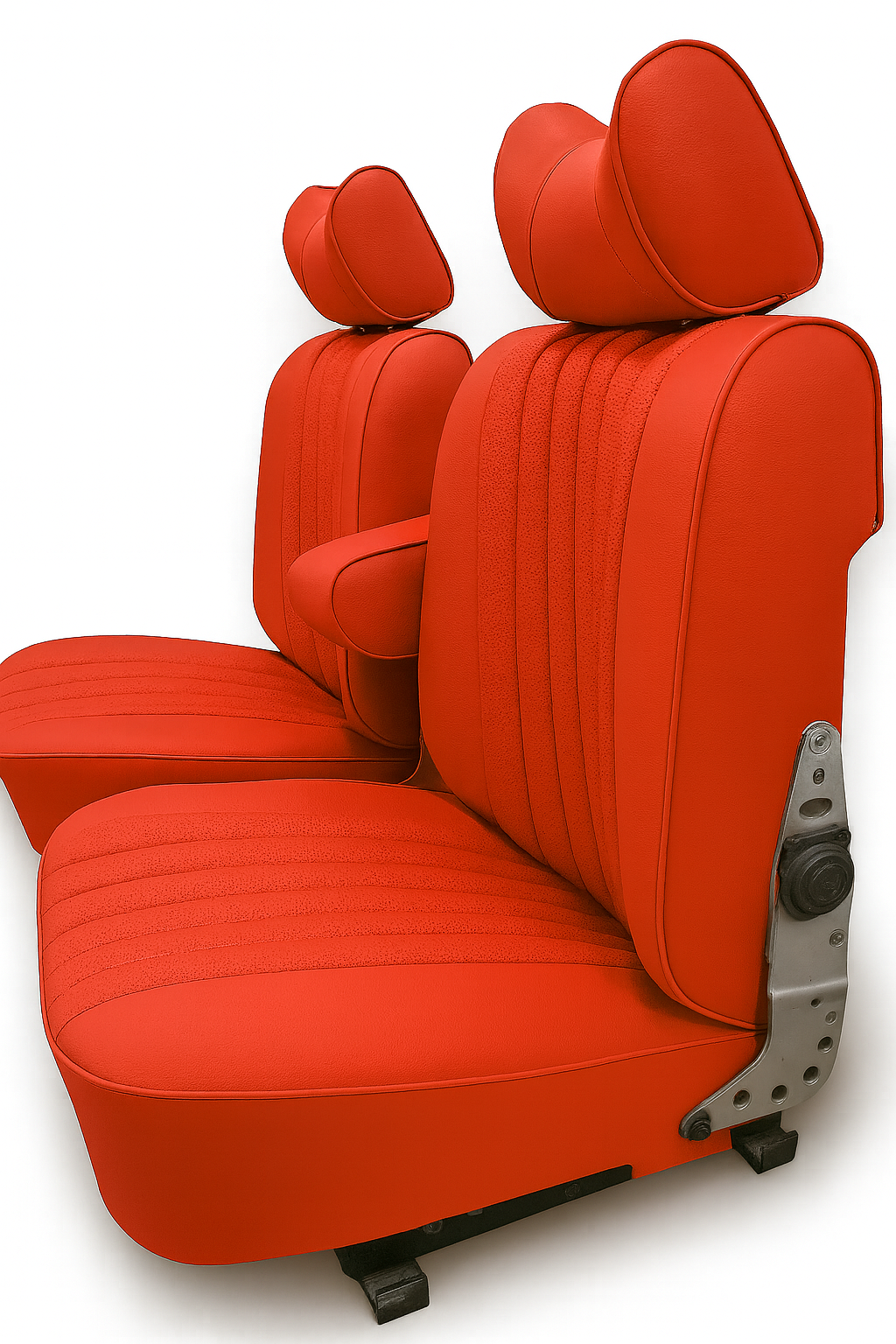 Sitzbezüge Bezüge für die Vordersitze für Mercedes Benz SL R107 Rot bis 1984.