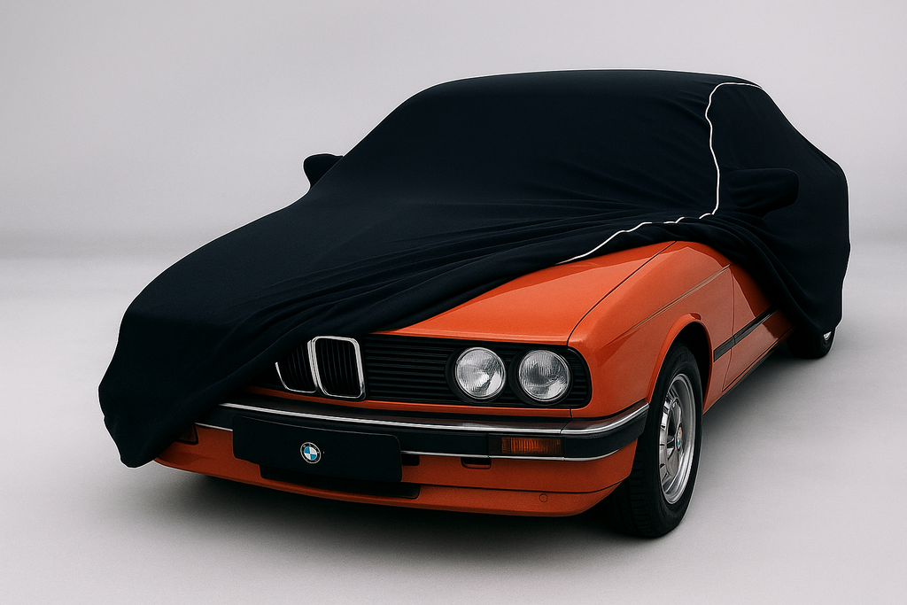 Ganzgarage Indoor Stretch Cover Carcover für Bmw 02 E10 Schwarz
