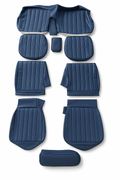 Sitzbezüge Bezüge für Mercedes Benz W123 Coupé 1/2. Serie bis 08. 1982 Blau