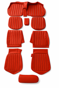 Sitzbezüge Bezüge für Mercedes Benz W123 Coupé 1/2. Serie bis 08. 1982 Rot