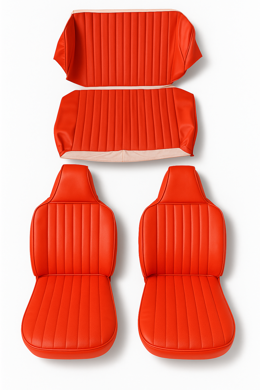 Sitzbezüge Bezüge für VW Käfer Cabrio 1302 LS Bj 1972 Rot