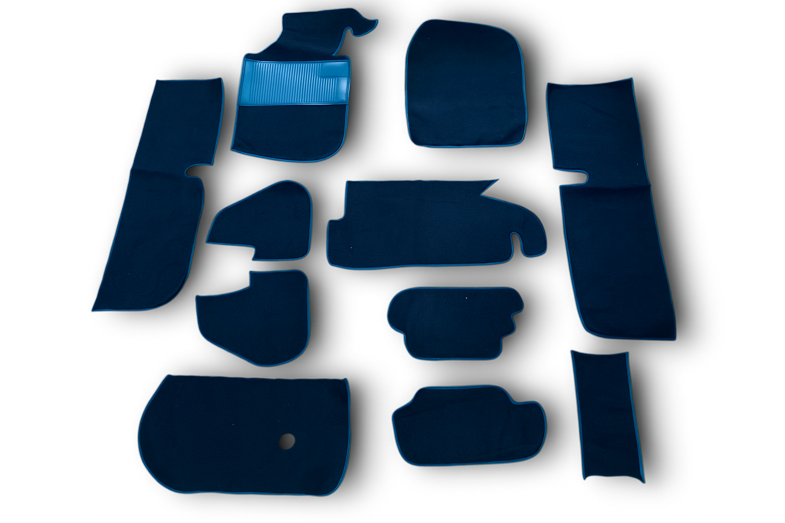 Teppichsatz passend für Porsche 914 Baujahr 1969 - 1976 Blau.