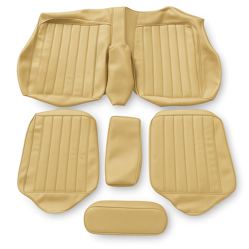 Sitzbezüge Bezüge für Mercedes Benz W123 Coupé 1/2. Serie bis 08. 1982 Beige