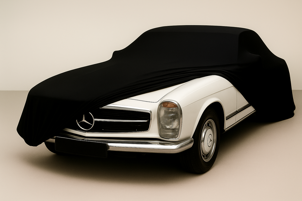 Premium Luxus Car Cover Indoor Ganzgarage Autoabdeckung für Coupé Cabrio Schwarz