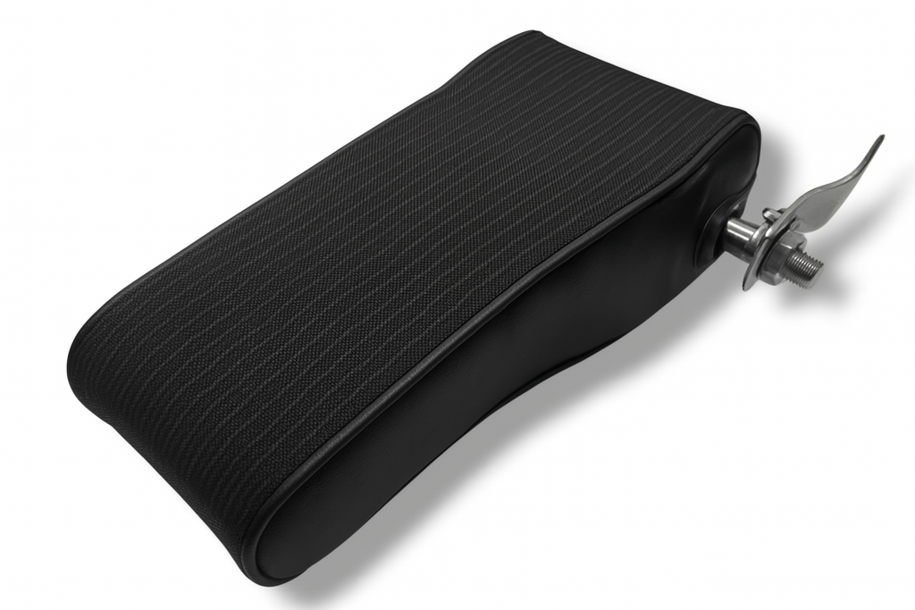 Mittelarmlehne Armlehne für Mercedes W123 Stoff Schwarz Polstercode 051