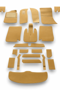 Teppichsatz Teppich Gummi Absatzschoner für BMW E9 1968 - 1975 Beige.