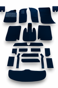 Teppichsatz Teppich Gummi Absatzschoner für BMW E9 1968 - 1975 Blau.