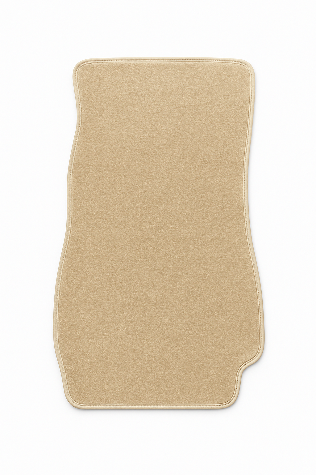 Teppichsatz Teppich für Mercedes W123 Coupe Gummi Absatzschoner Beige
