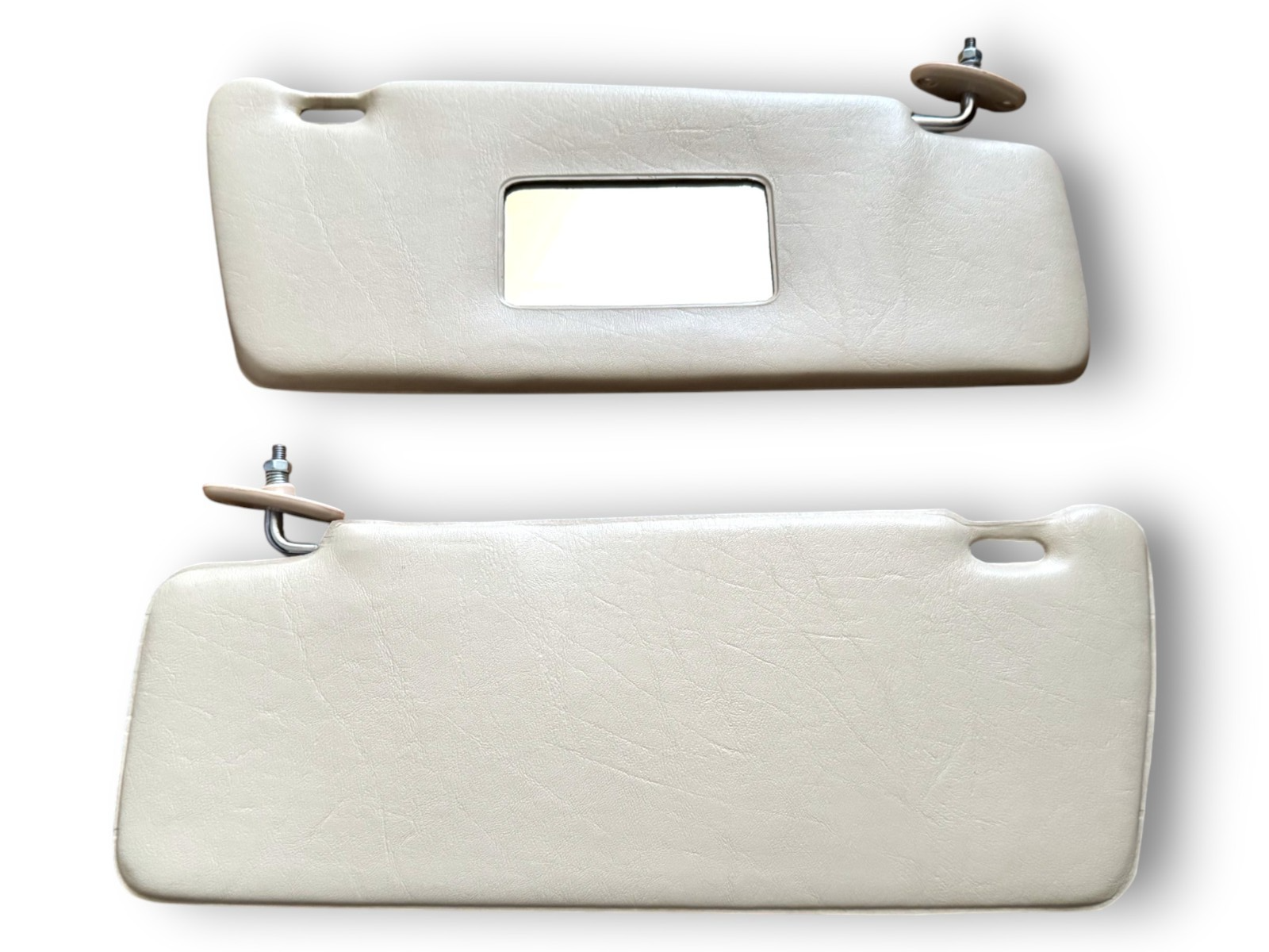 Sonnenblenden Sun Visor mit Schminkspiegel für Mercedes W123 / S123 Creme