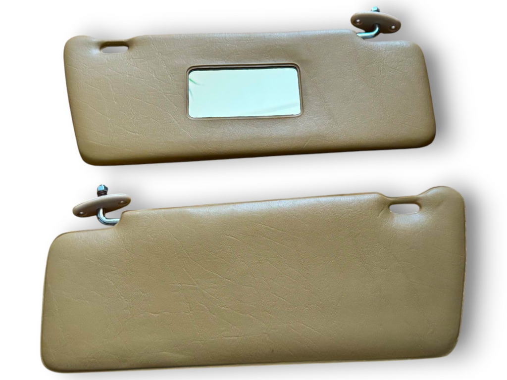 Sonnenblenden set Sun Visor mit Spiegel für Mercedes Benz W123 S123  Beige