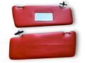 Sonnenblenden Set mit Spiegel  für Mercedes Benz W123 S123 Rot