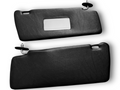 Sonnenblenden Set mit Schminkspiegel für Mercedes W123 / S123 schwarz