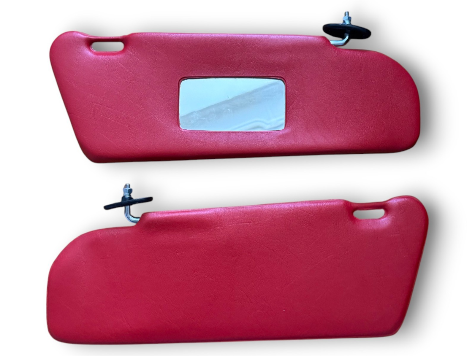 Sonnenblenden Sun Visor mit Spiegel Set für Mercedes Benz W123 Coupe Rot