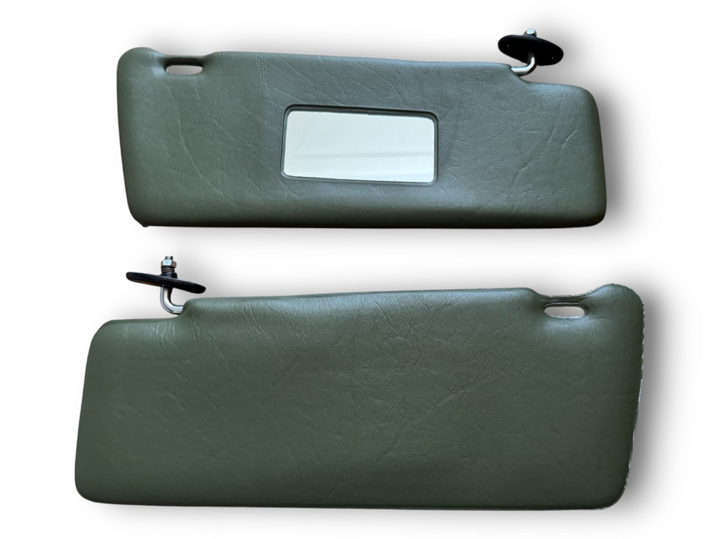 Sonnenblenden Sun Visor mit Spiegel Set für Mercedes Benz W123 S123 Grün