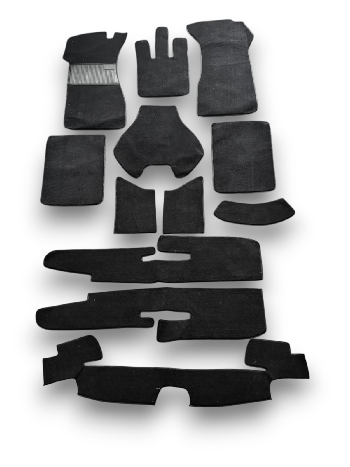 Teppichsatz Teppich für ponton Cabrio W128 180 Gummi Absatzschoner schwarz