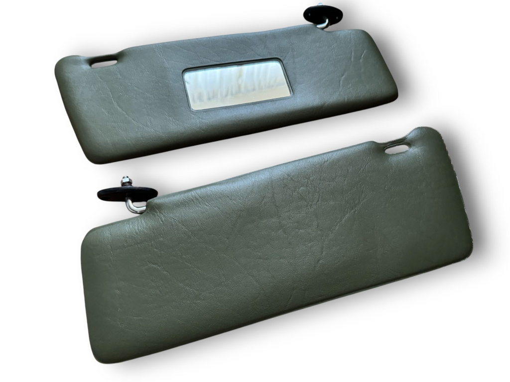 Sonnenblenden Sun Visor mit Spiegel Set für Mercedes Benz W123 S123 Grün