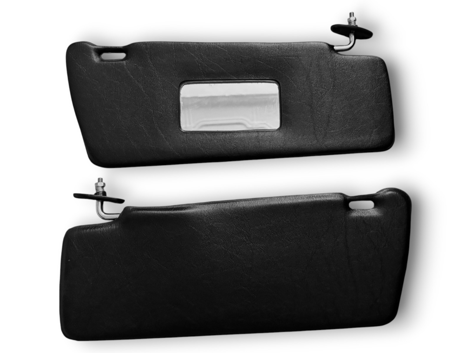 Sonnenblenden Set mit Schminkspiegel für Mercedes W123 / S123 schwarz