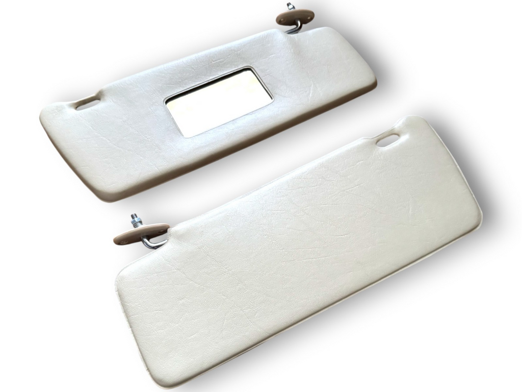 Sonnenblenden Sun Visor mit Schminkspiegel für Mercedes W123 / S123 Creme