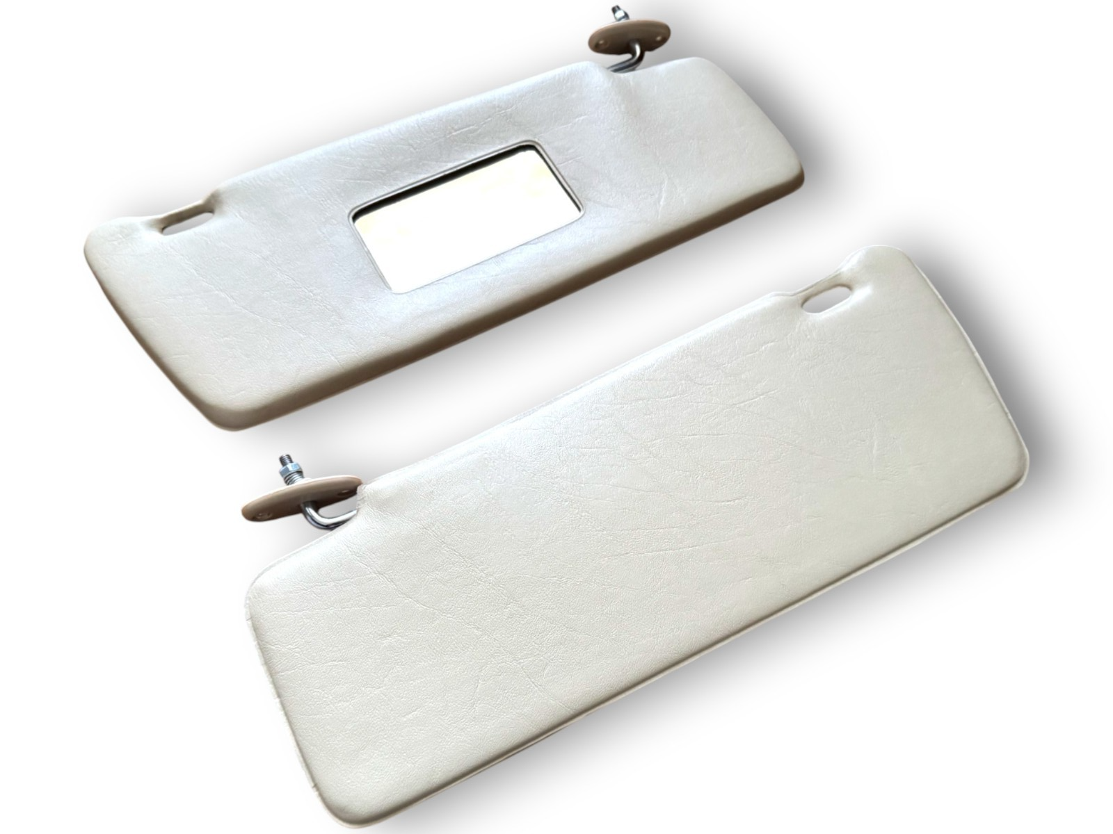 Sonnenblenden Sun Visor mit Schminkspiegel für Mercedes W123 / S123 Creme
