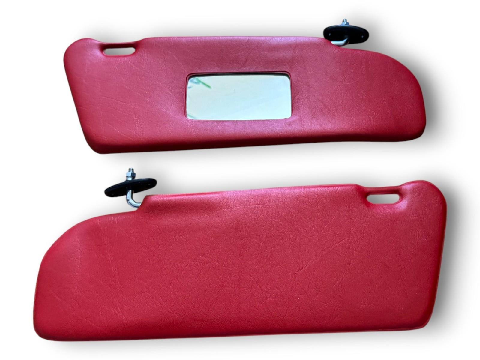 Sonnenblenden Sun Visor mit Spiegel Set für Mercedes Benz W123 Coupe Rot