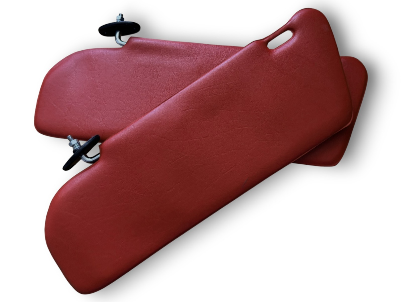 Sonnenblenden Sun Visor Set mit Spiegel für Mercedes W123 Coupe Dunkel Rot