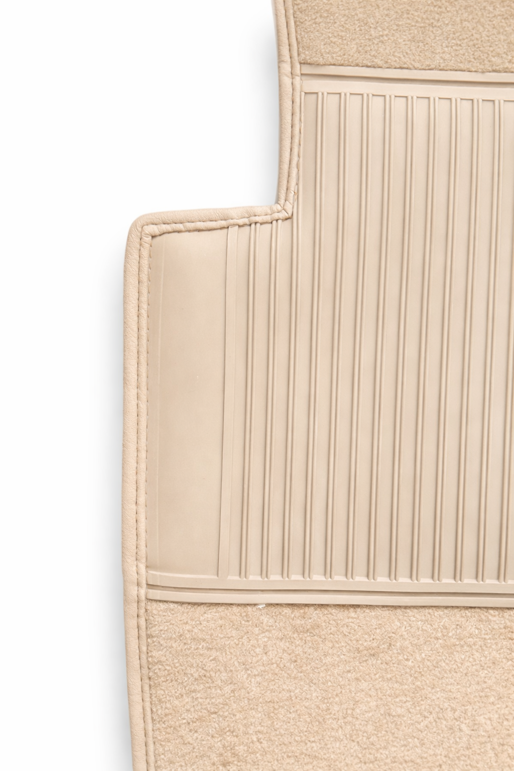 Teppichsatz Teppich für Mercedes Benz W126 SE Gummi Absatzschoner Beige